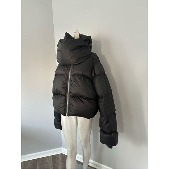 Rick Owens Funnel Neck Down Puffer Jacket US 8 $2140 - Picture 7 of 15